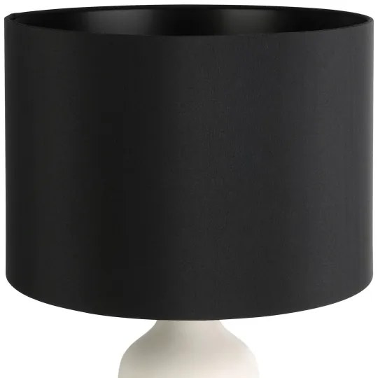 Eglo 43824 - Stolná lampa VINOZA 1xE27/40W/230V čierna/biela