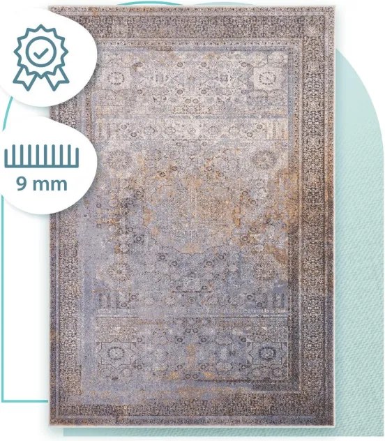 Koberec Dywilan Moon Super Mamluk tmavosivý