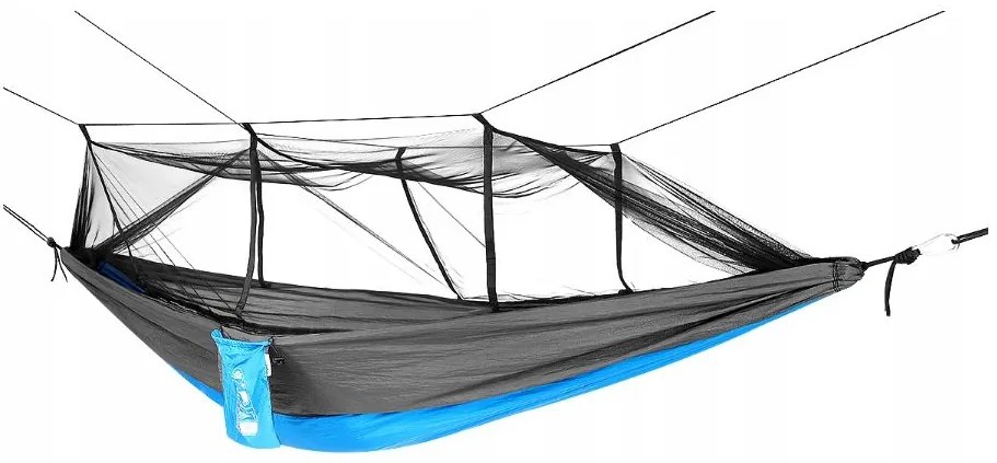Bestent Hojdacia sieť pre 2 osoby s moskytiérou 270x140cm modrá