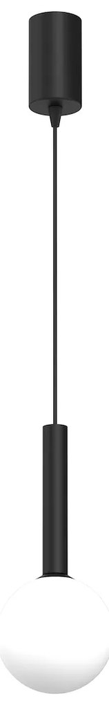 Závesné svietidlo Play, 1x biele sklenené tienidlo, b