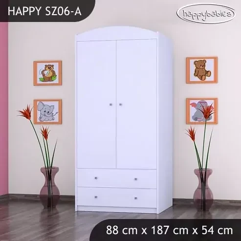 Detská skriňa HAPPY bez motívu - TYP 6A