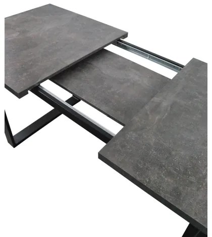 Rozkladací jedálenský stôl COLIN sivý