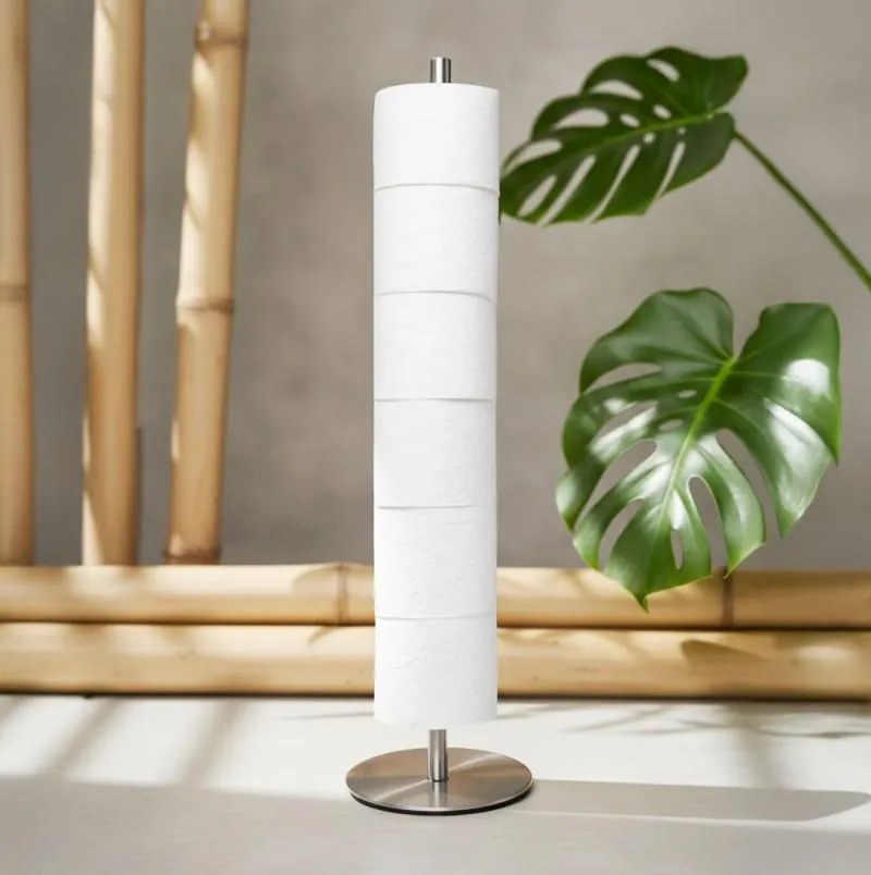 Erga Erga, vysoký stojan na toaletný papier, 6 roliek, chrómová, ERG-YKA-P.SP-TIBA-CHR