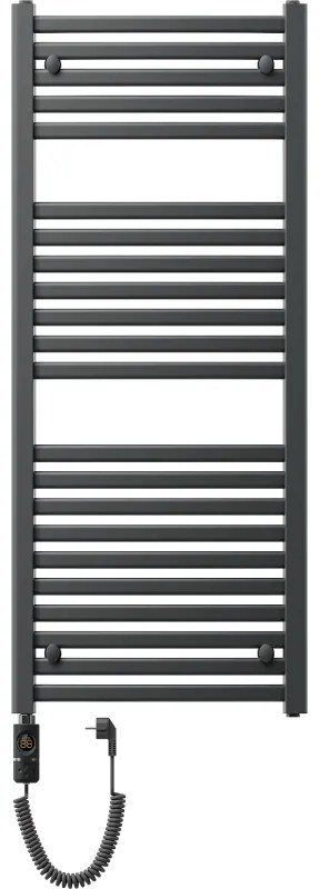 Mexen Helios, elektrické vykurovacie teleso 1200 x 500 mm, 600 W, antracitová, W103-1200-500-2600-66