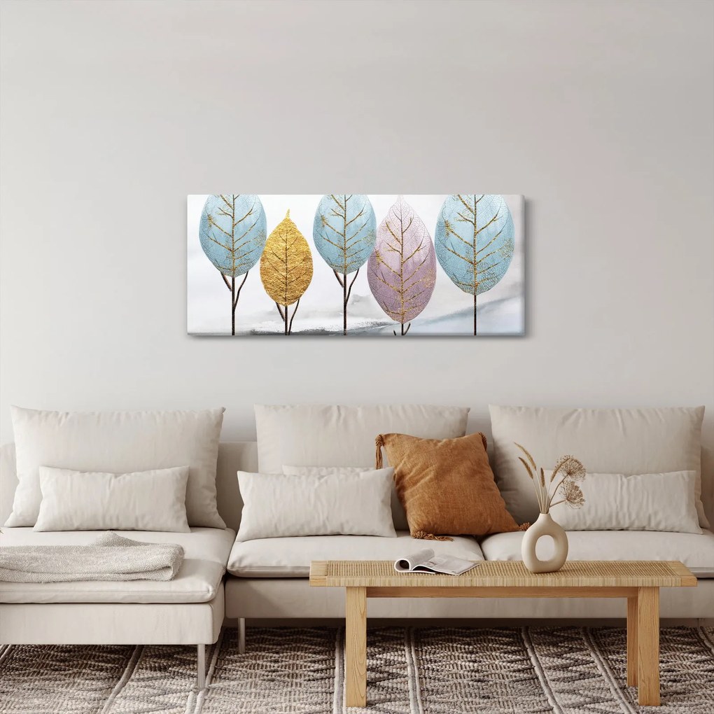 Obraz - Dizajnové stromy (120x50 cm)