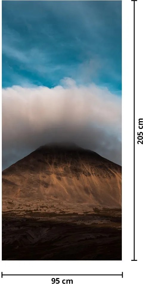 Fototapeta na dvere - Mrak nad vrcholkom (95x205cm)