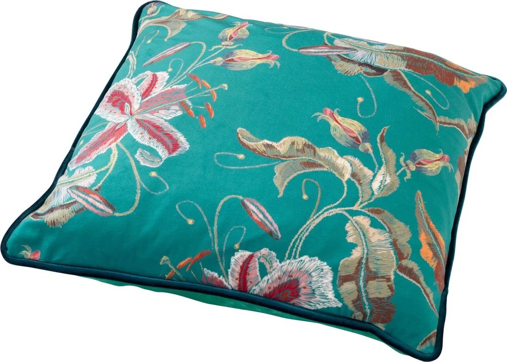 Dekoračný poťah na vankúš FANNY EMERALD 45x45 cm, zelený