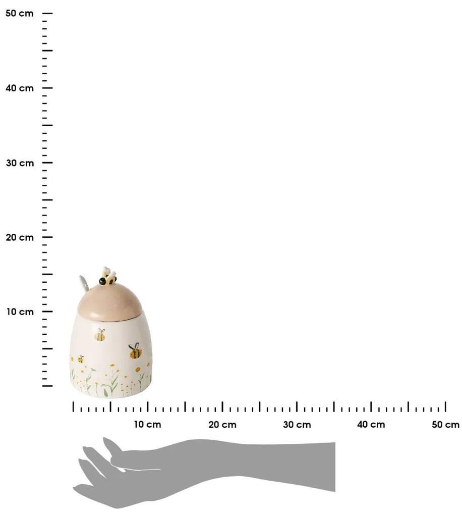 BOLTZE Keramická cukornička Honey2, 445 ml