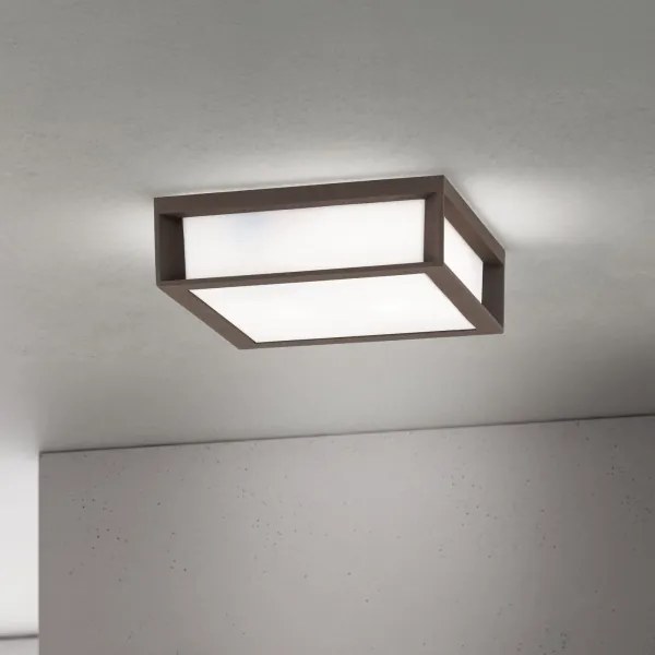 Orion - Vonkajšie svietidlo HENRY 2xE27/15W/230V 26x26 cm IP44 hnedé