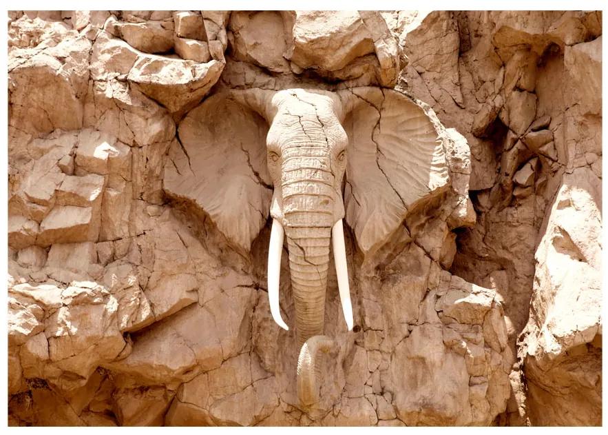 Artgeist Fototapeta - Stone Elephant (South Africa) Veľkosť: 100x70, Verzia: Standard