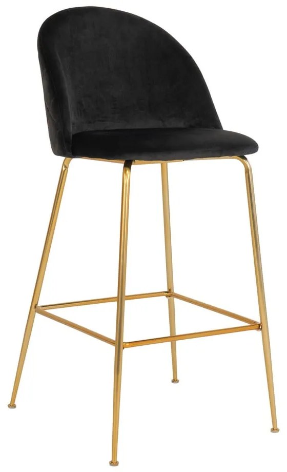 Čierne zamatové barové stoličky v súprave 2 ks 108 cm Lausanne – House Nordic