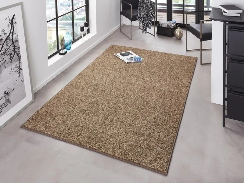 Hanse Home, Kusový koberec Pure 102614 Brown, 160x240, hnedá, kancelária