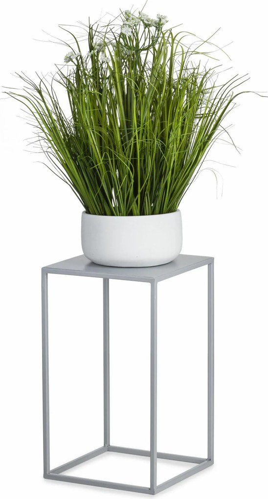 STOJAN NA KVETINÁČ SIMPLE 40X24X24 CM SIVÁ