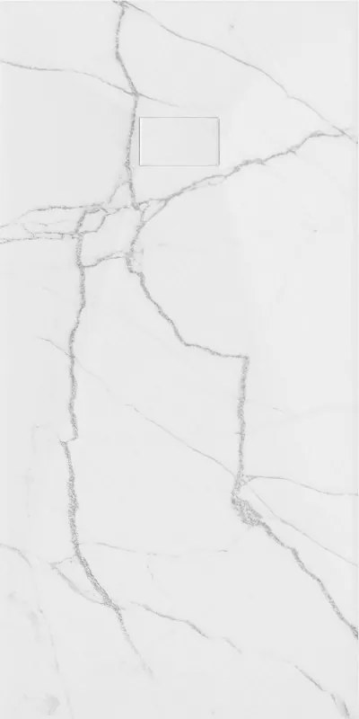 Mexen Hugo, obdĺžniková sprchová vanička, SMC, 170x80cm, imitácia kameňa – biela, 42158017