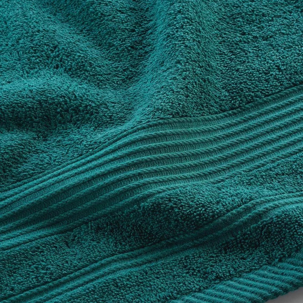Tmavozelený froté bavlnený uterák 50x90 cm Tendresse – douceur d'intérieur
