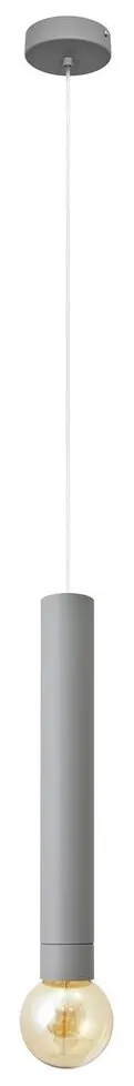 LED Luster na lanku TUBA 1xGU10/20W/230V šedá