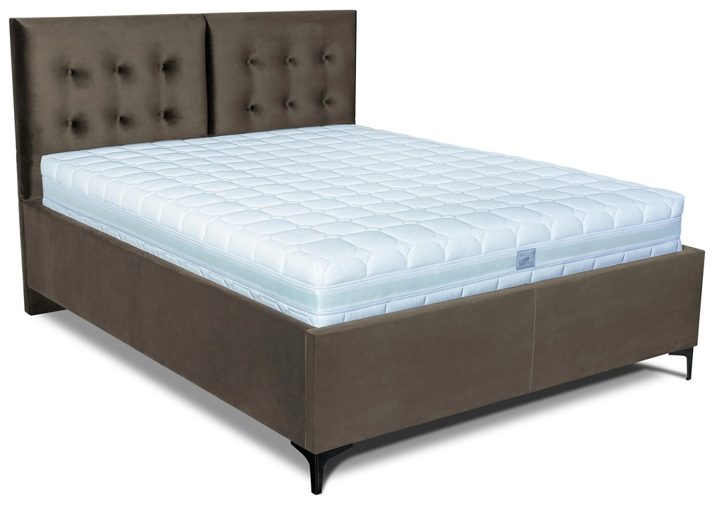 MOOD posteľ Riviera boxspring 2208/čierna PLOCHA SPANIA: 160 x 200 cm