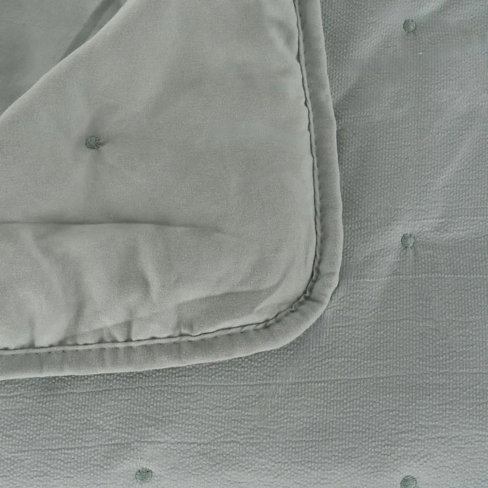 Sivozelený prešívaný pléd 180x260 cm – Ixia