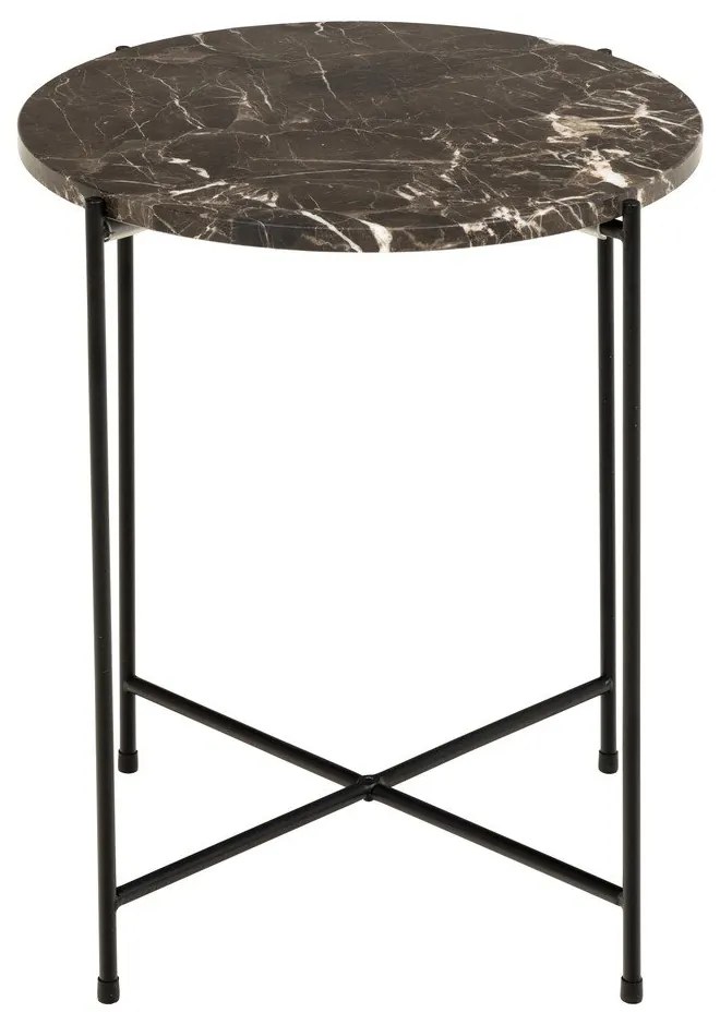 Okrúhly odkladací stolík s mramorovou doskou ø 42 cm Avila – Actona
