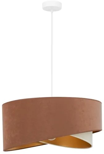 Brilagi - LED Luster na lanku LYRA 1xE27/15W/230V hnedá/krémová/zlatá