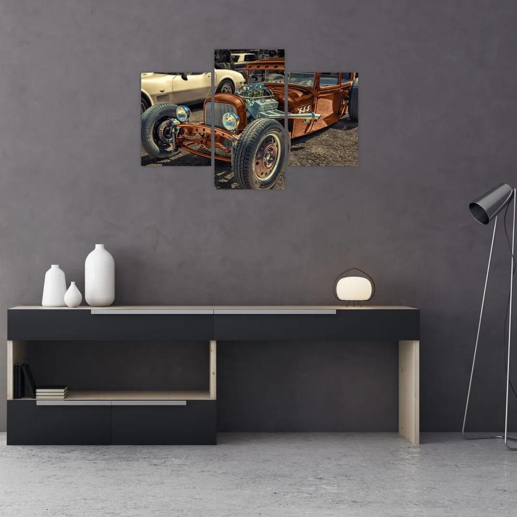Obraz hnedého auta (90x60 cm)