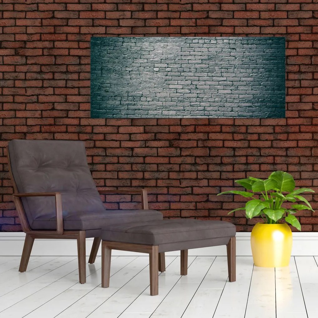 Obraz tehlovej steny (120x50 cm)