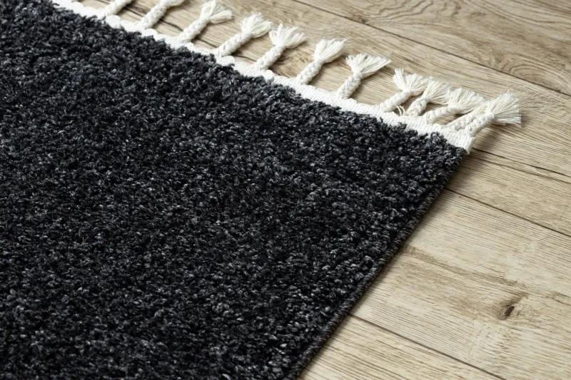 styldomova Antracitový Berber koberec 9000