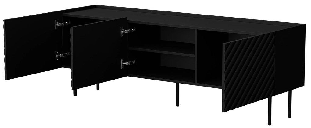Cama TV stolík Lucia 165 - čierna