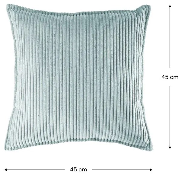 Menčestrový detský pohovkový vankúš v mentolovej farbe Block – Wigiwama