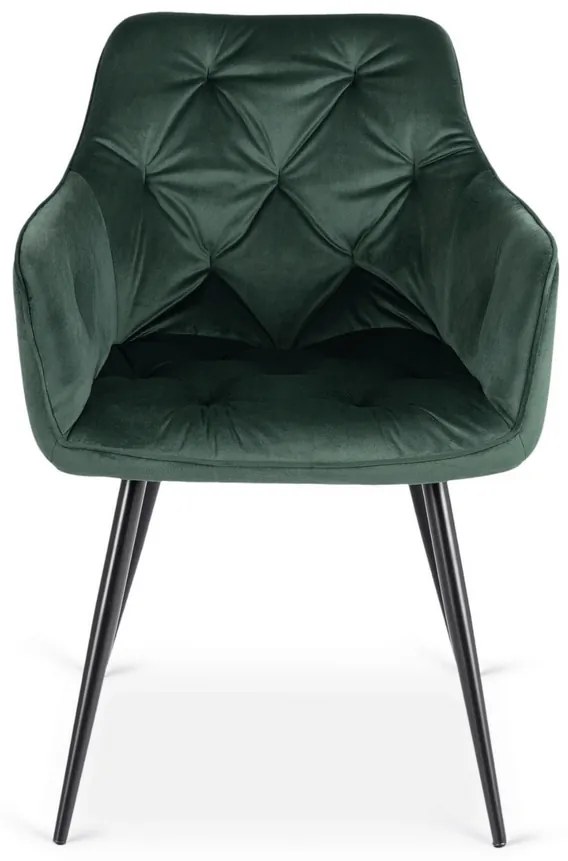 Stolička STAR zelená velúrová