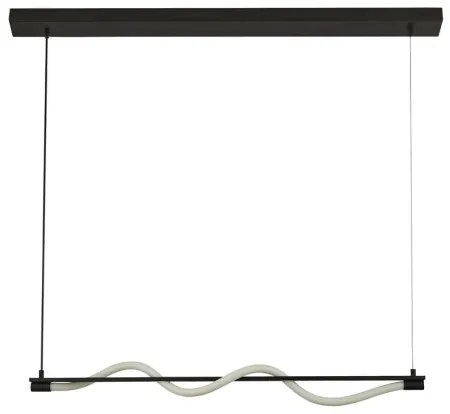 Searchlight 57211BK - LED Luster na lanku SERPENT LED/15W/230V čierna