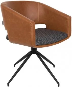 Křeslo / Židle BEAU vintage brown Zuiver 1200128