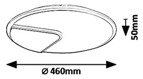 Rabalux 6329 - LED Stropné svietidlo BOSWELL LED/40W/230V