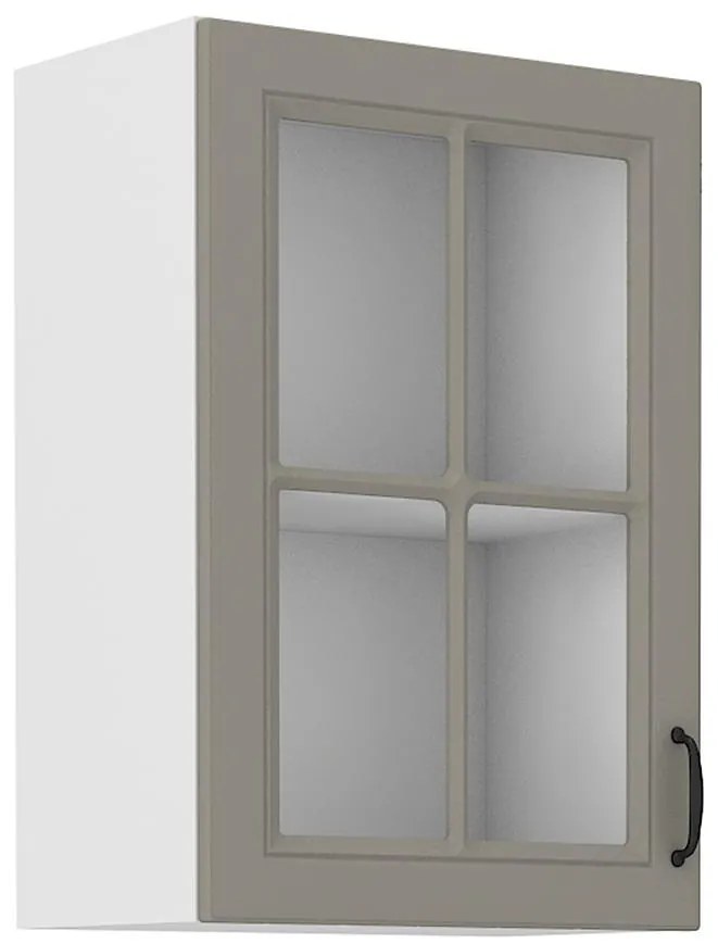 Kuchynská skrinka Stilo claygrey/biely 40gs/72 1f