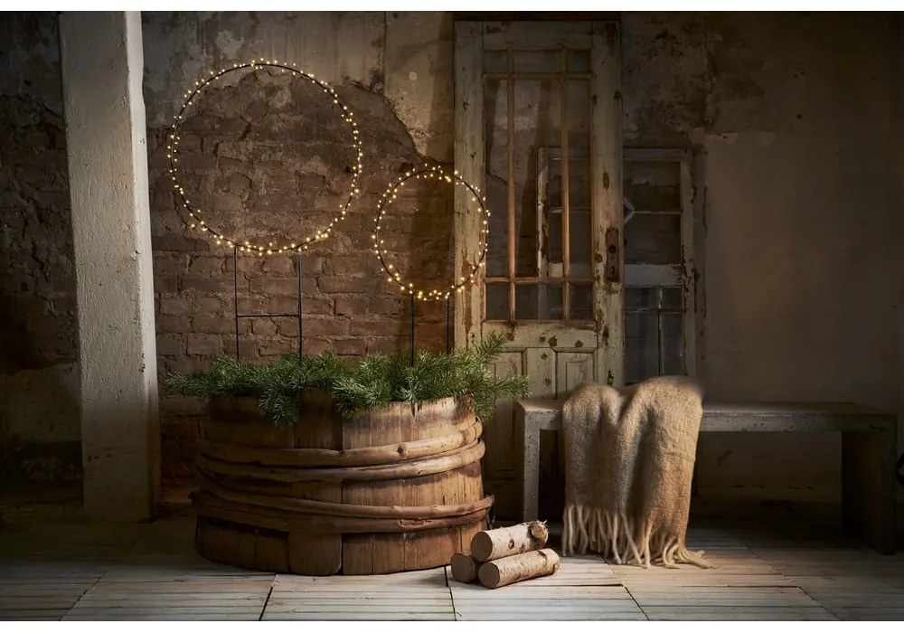 Čierna vonkajšia svetelná dekorácia Barlumi – Star Trading