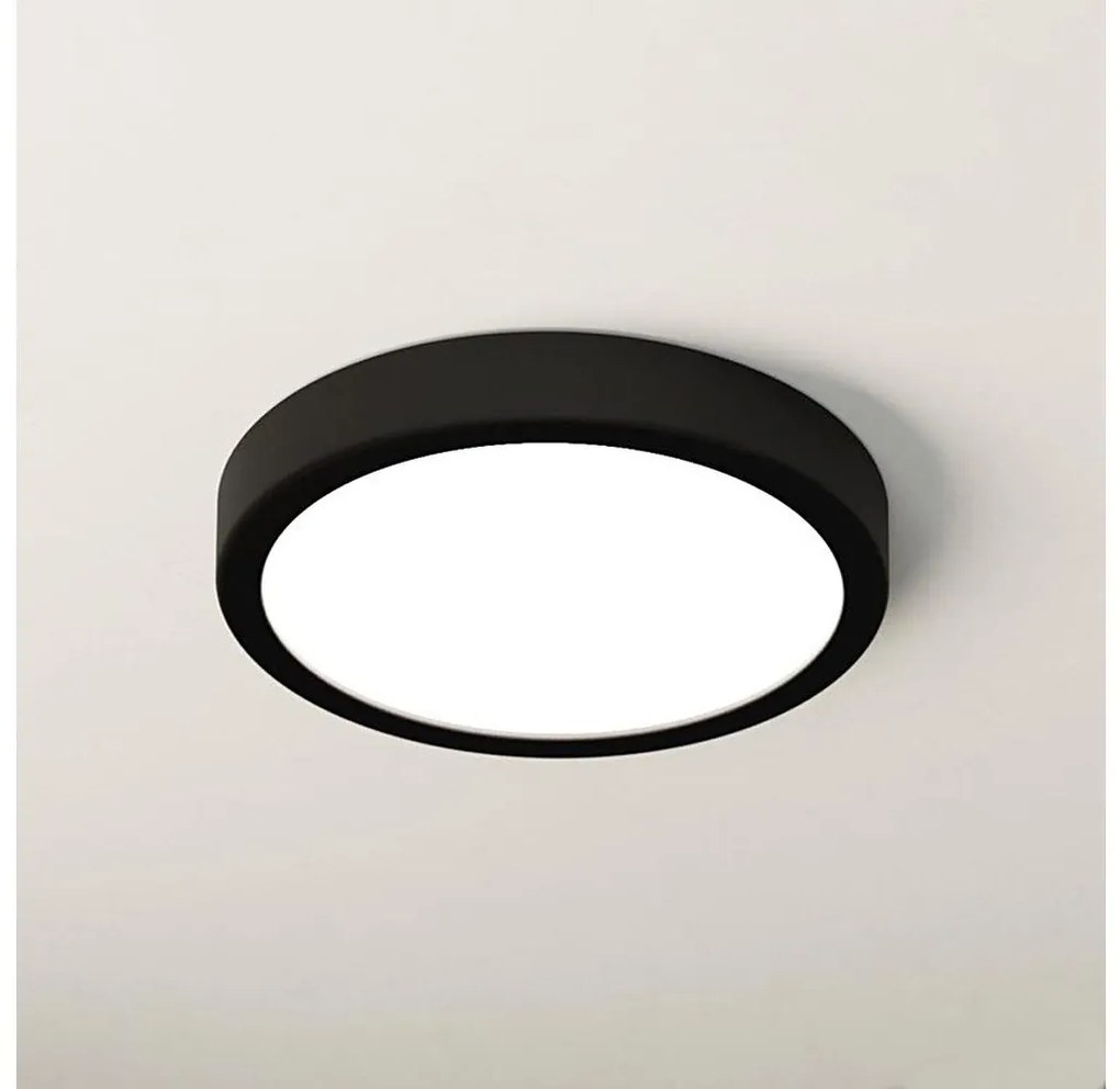 Eglo 900653 - LED kúpeľňové stropné svietidlo FUEVA LED/17W/230V čierne IP44