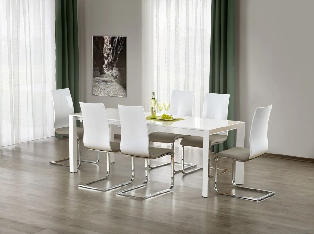 Jídelní rozkládací stůl Yale 2 130/250 cm bílý