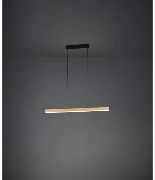 Eglo 390369 - LED Stmievateľný luster na lanku MONTEBUONO LED/21W/230V 3000K hnedá