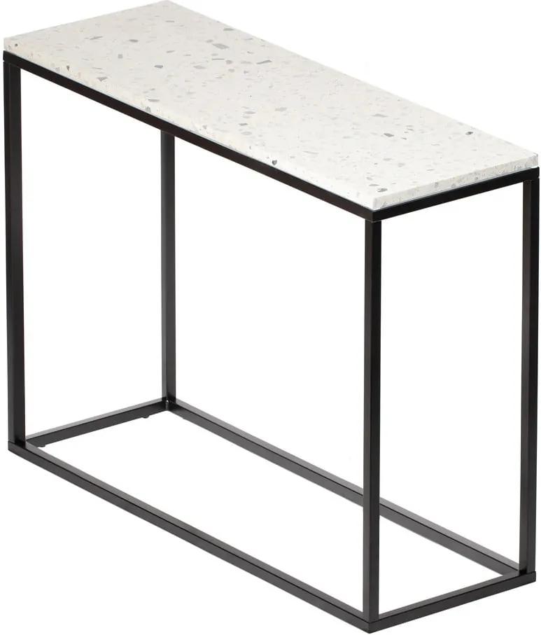 Konzolový stolík s kamennou doskou RGE Bianco