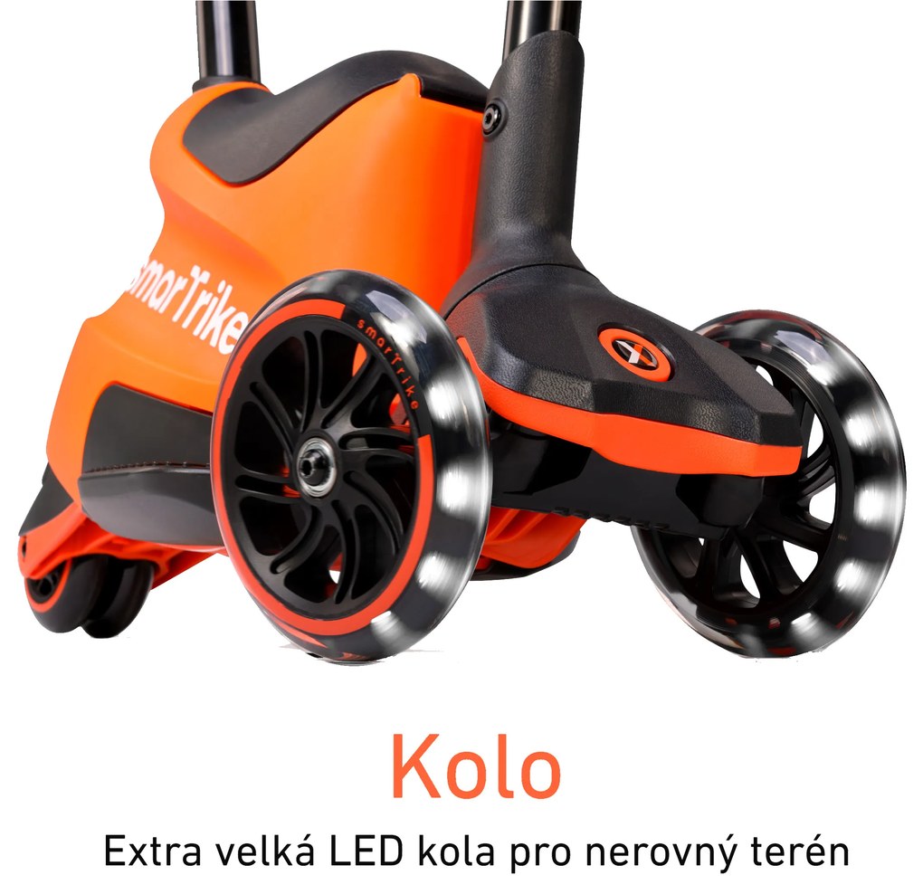 Xtend Scooter Ride-on orange – multifunkčná kolobežka
