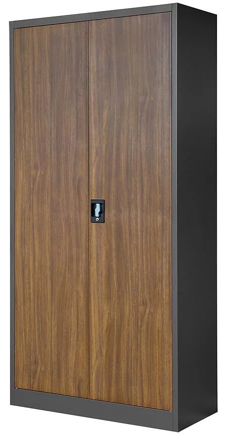 Skriňa Jan kovová antracit/orech