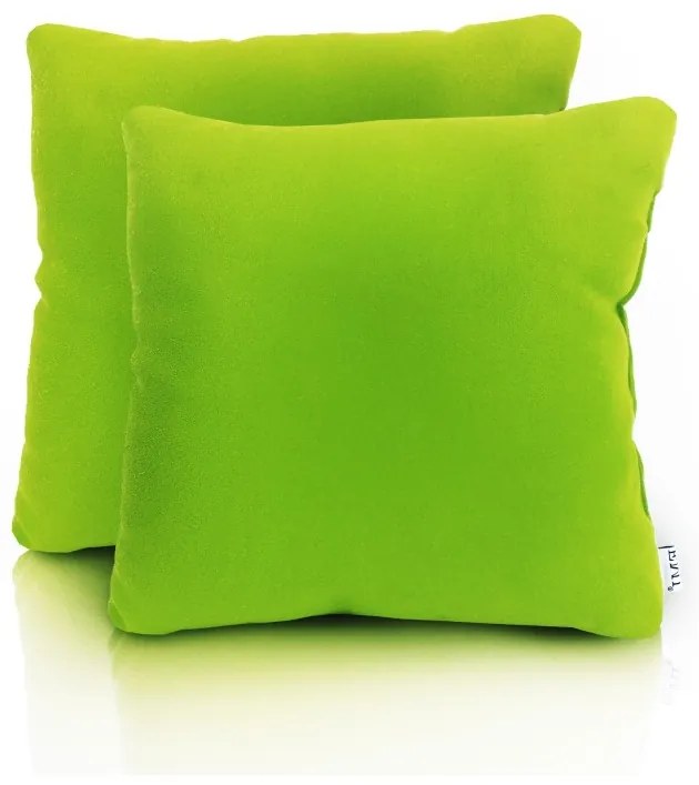 Vankúš zelený semiš EMI, Vankúš 40x40 cm