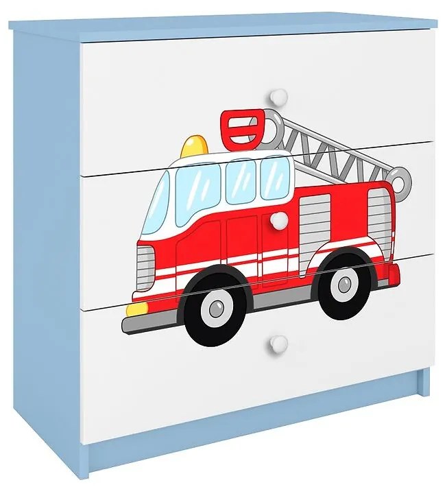 Detská komoda Babydreams Modrá – Hasičský Zbor