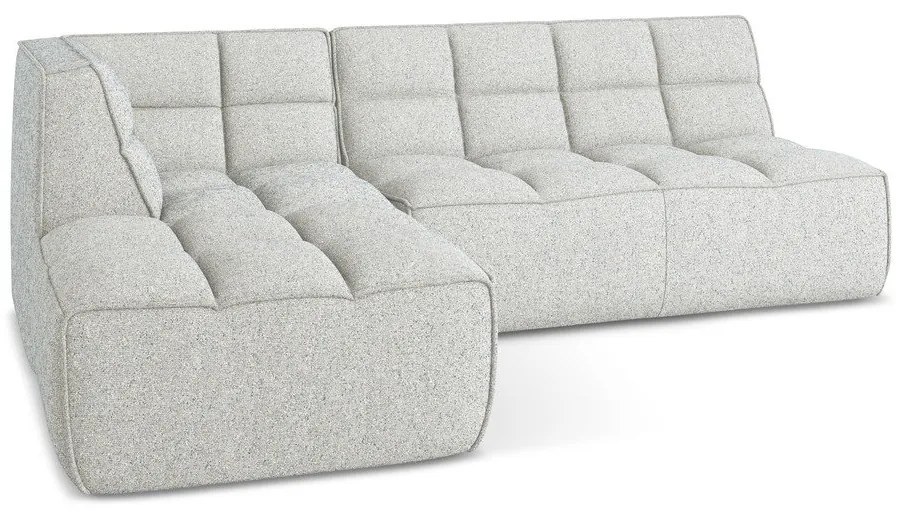 Krémovobiela modulárna rohová pohovka (variabilná) Kalai – Makamii