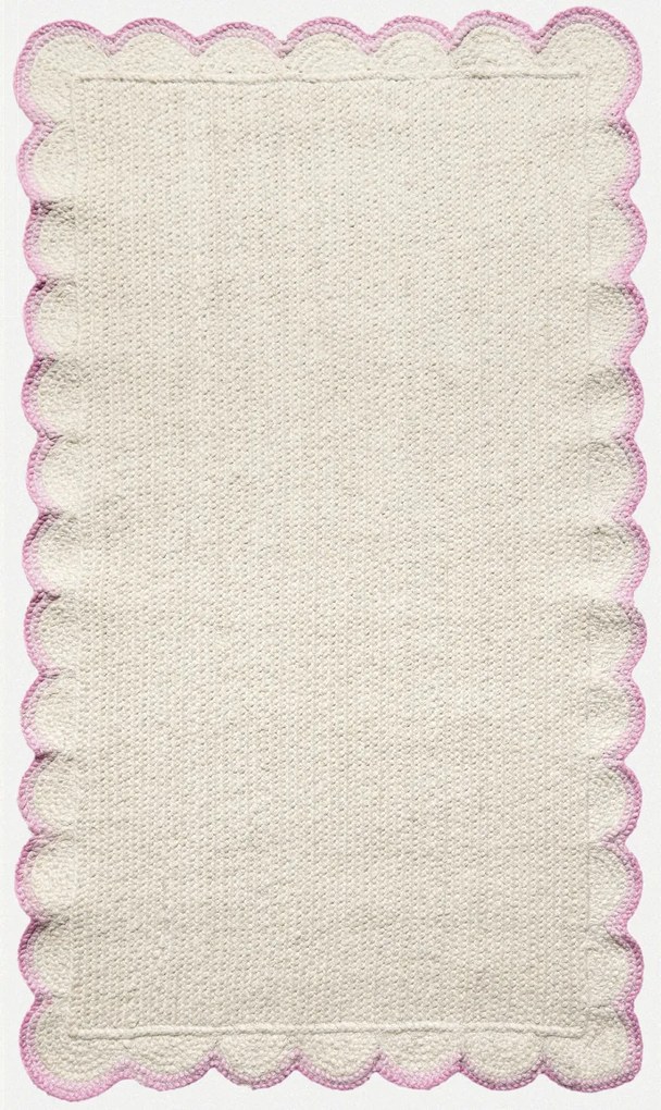 Diamond Carpets India, Ručne viazaný kusový koberec Bonnie SM 14 Silver, 160x230, ružová, chodba / predsieň