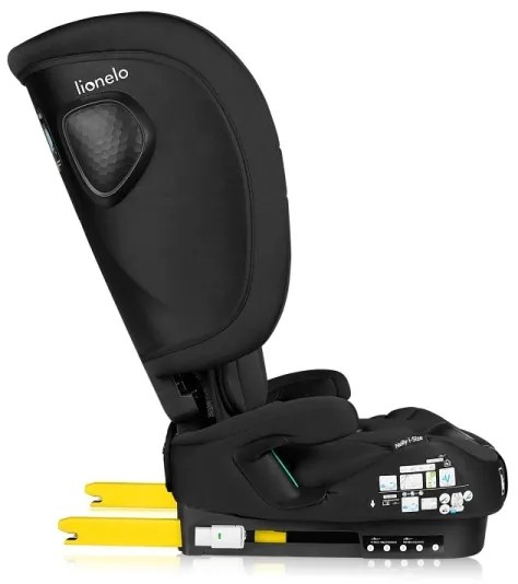 Lionelo - Skladacia autosedačka NELLY i-Size 76-150 cm čierny karbón