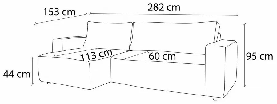 Zelená variabilná rozkladacia rohová pohovka Nihad – Bobochic Paris