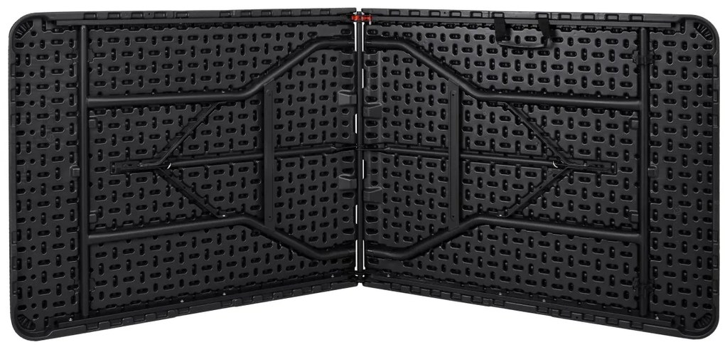 Cateringový stůl RATTAN 180 cm černý