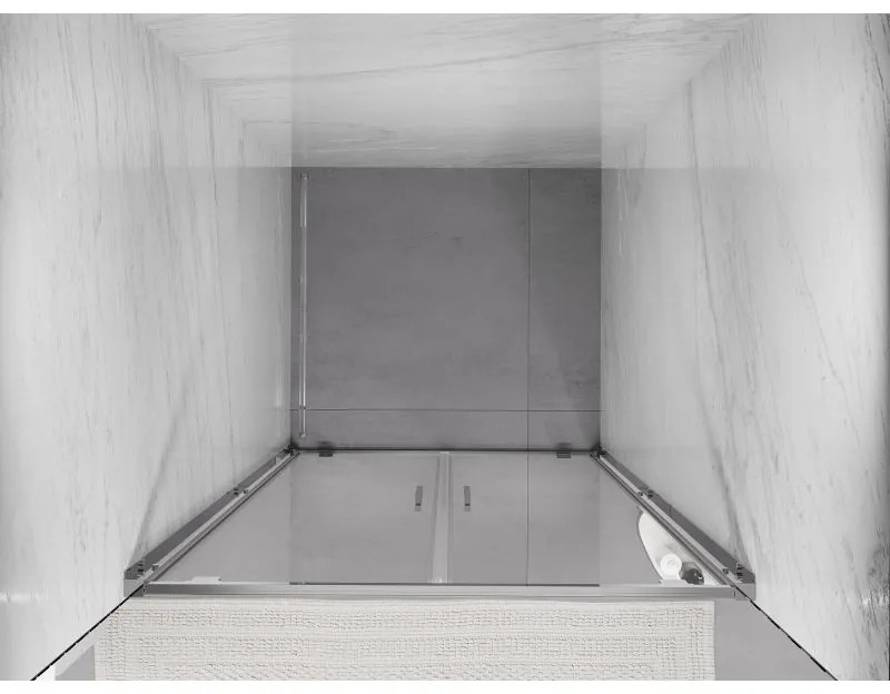 Mexen Exo, dvojité krídlové sprchové dvere 70x200 cm, 6mm číre sklo, chrómový profil, 8182-070-000-01-00