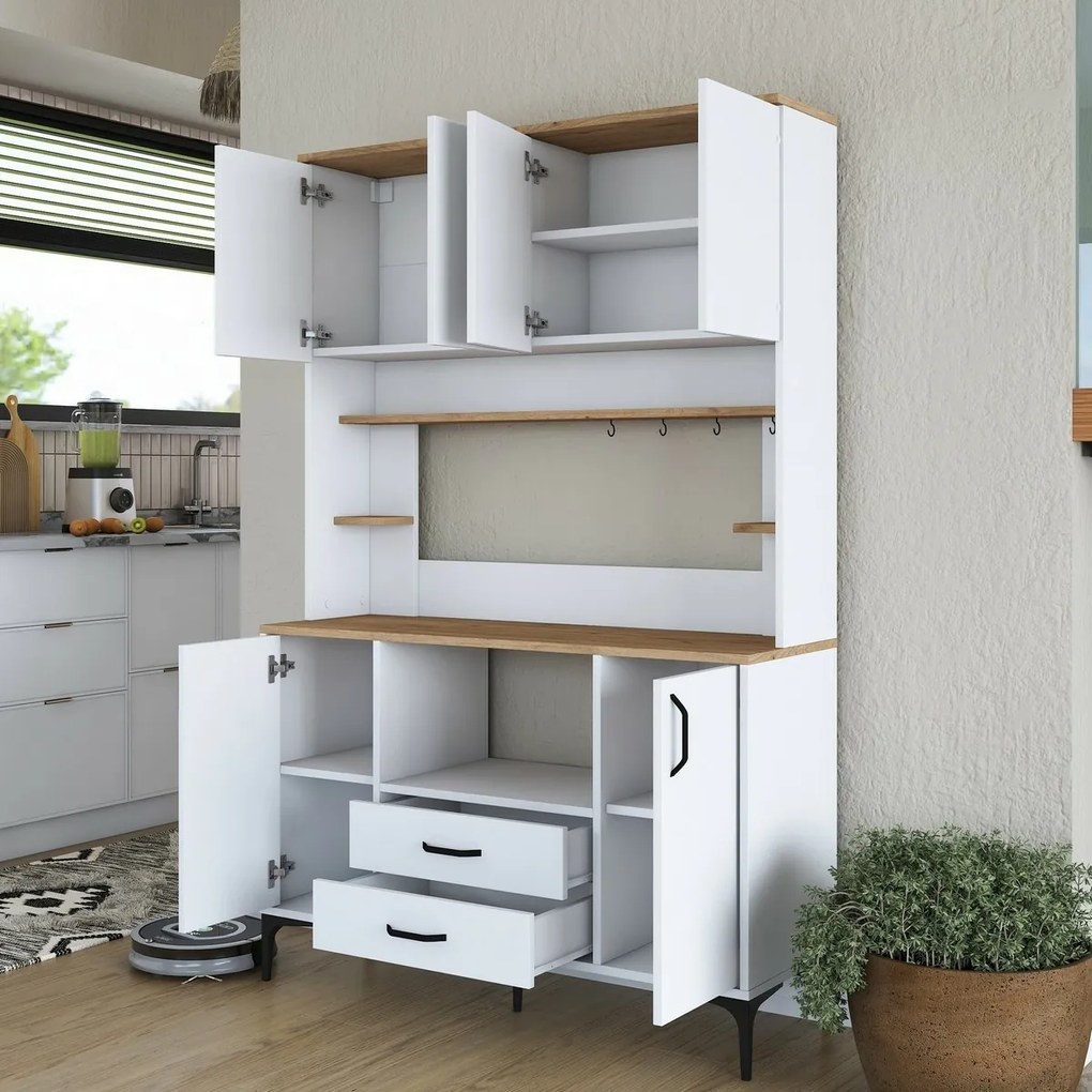 Skriňa Jedy Walnut and White